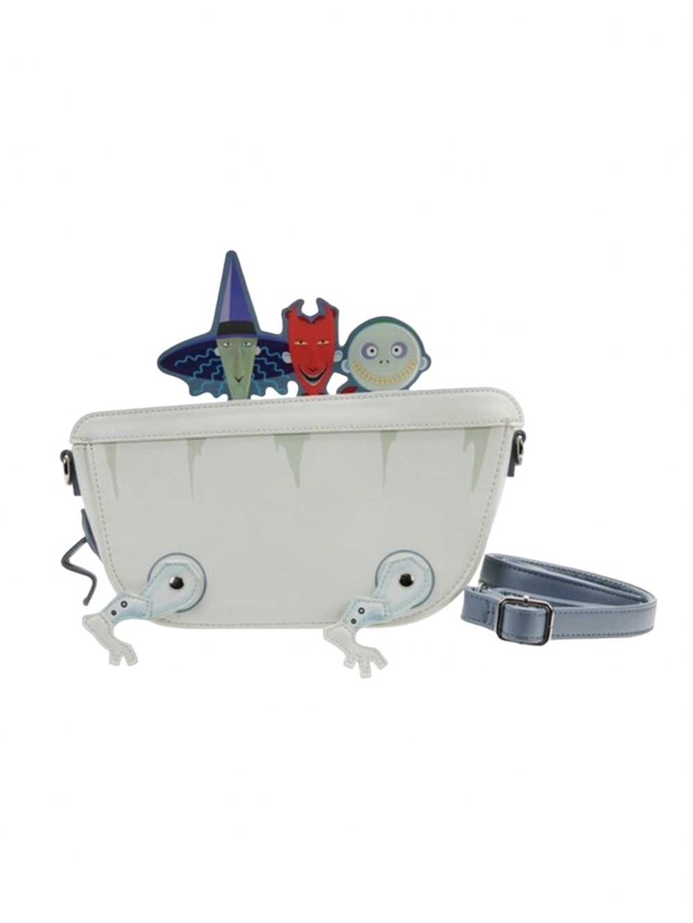 Loungefly Disney Nightmare Before Christmas Lock Shock & Barrel Bath Tub Bag NEW